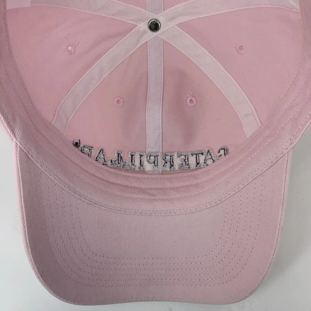 Caterpillar Pink Hat CAT Adjustable Strapback Cotton Baseball Cap